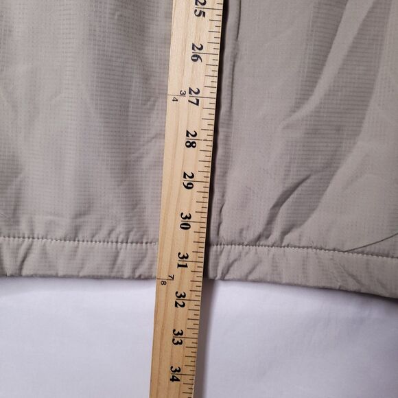 Izod Fleece Vest Mens Medium Tan Full Zip Golf - Picture 7 of 11